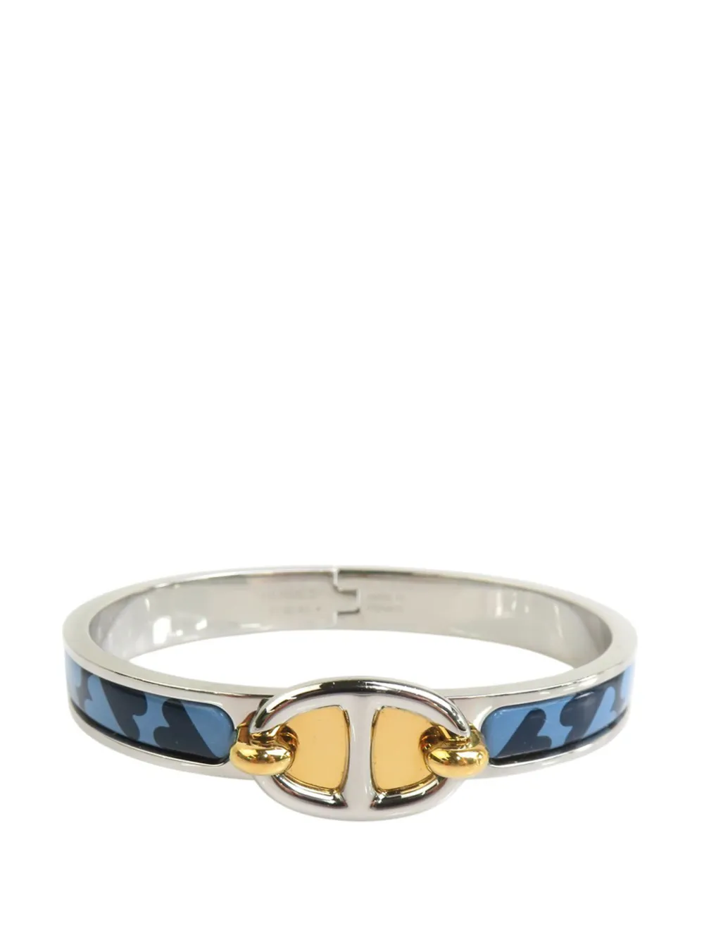 Hermès Pre-Owned 2010-2026 mini Clic Chaine d'Ancre PM Emaille-Armband - Blau