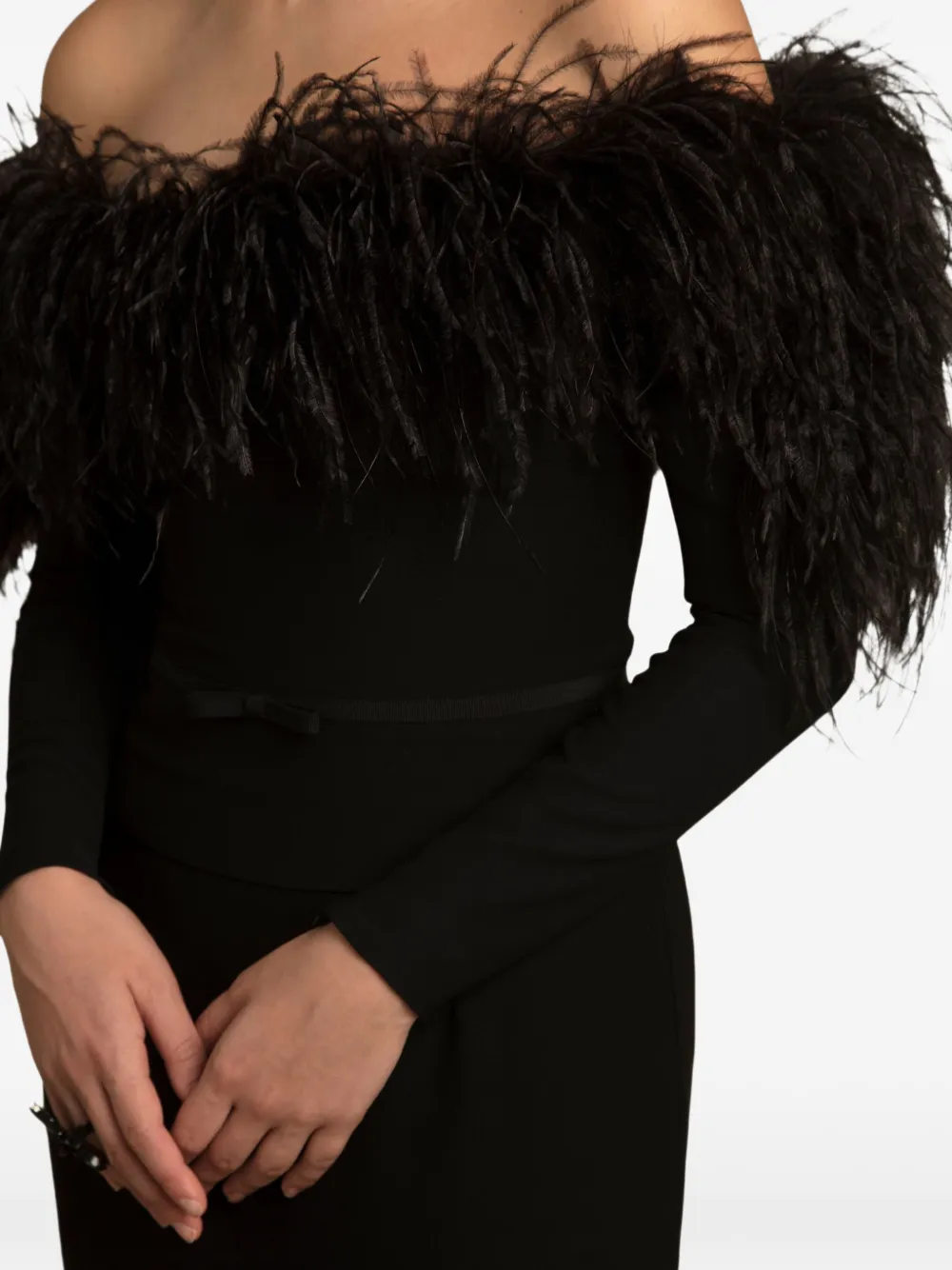 Gemy Maalouf Off-shoulder top Zwart