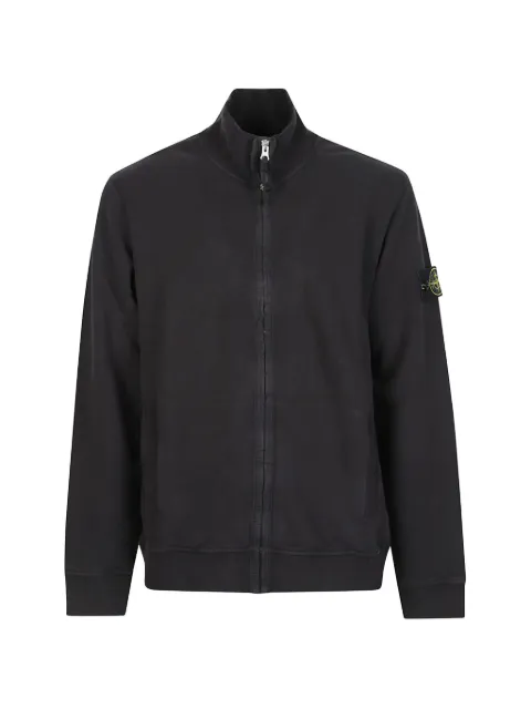 Stone Island 6100066 brushed organic-cotton fleece track jacket
