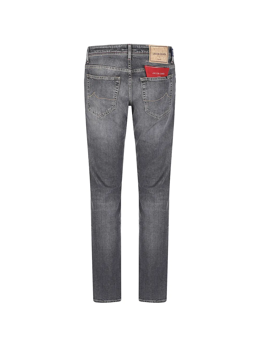 Jacob Cohën Nick washed-effect logo-patch jeans Grijs