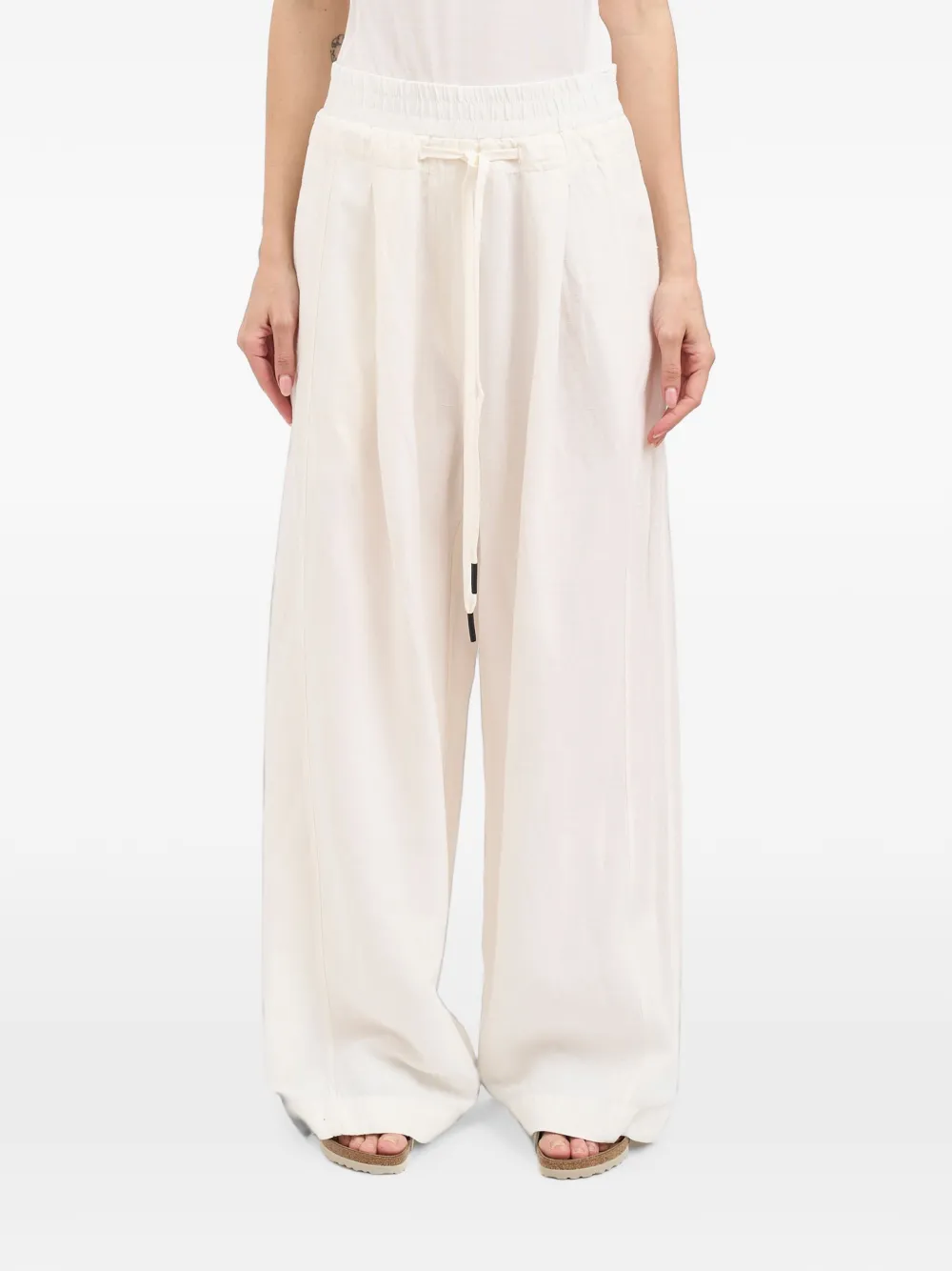 Andrea Ya'aqov wide-leg drawstring trousers