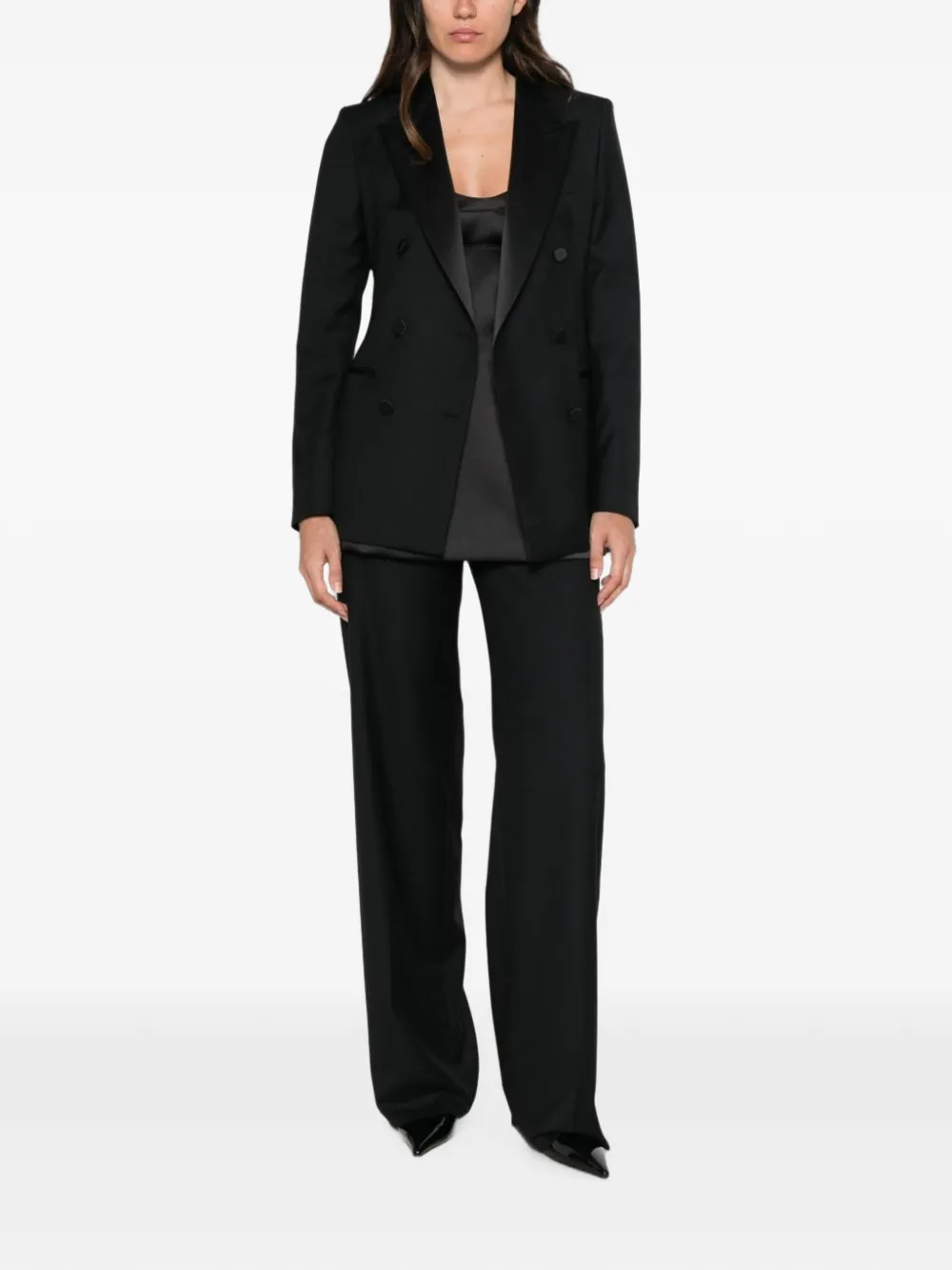 Tagliatore double-breasted wool suit - Nero