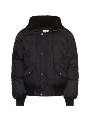 MM6 Maison Margiela faux-fur zip-front Bomber Jacket | Brown