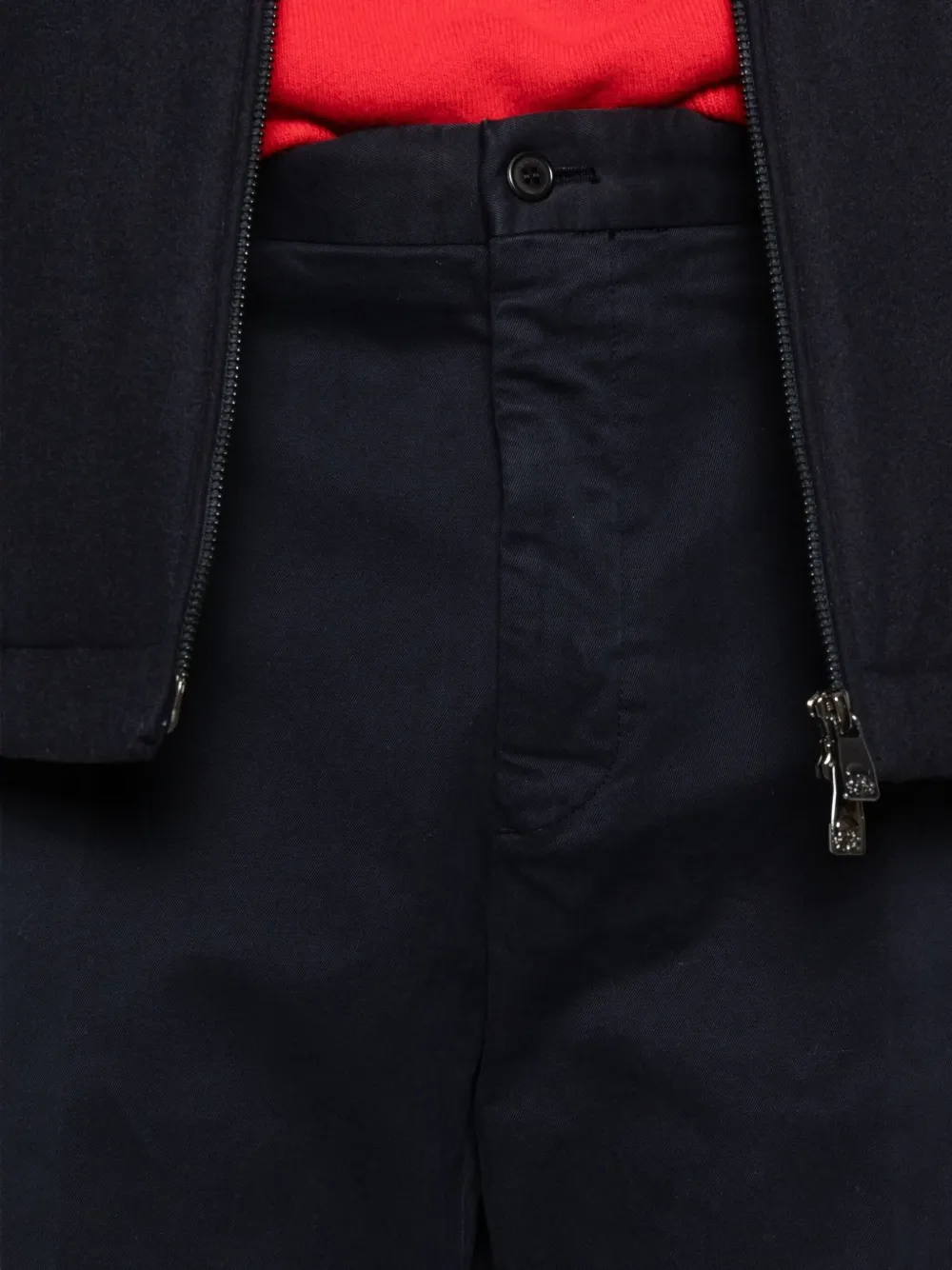 Incotex belt-loop straight-leg trousers Blauw