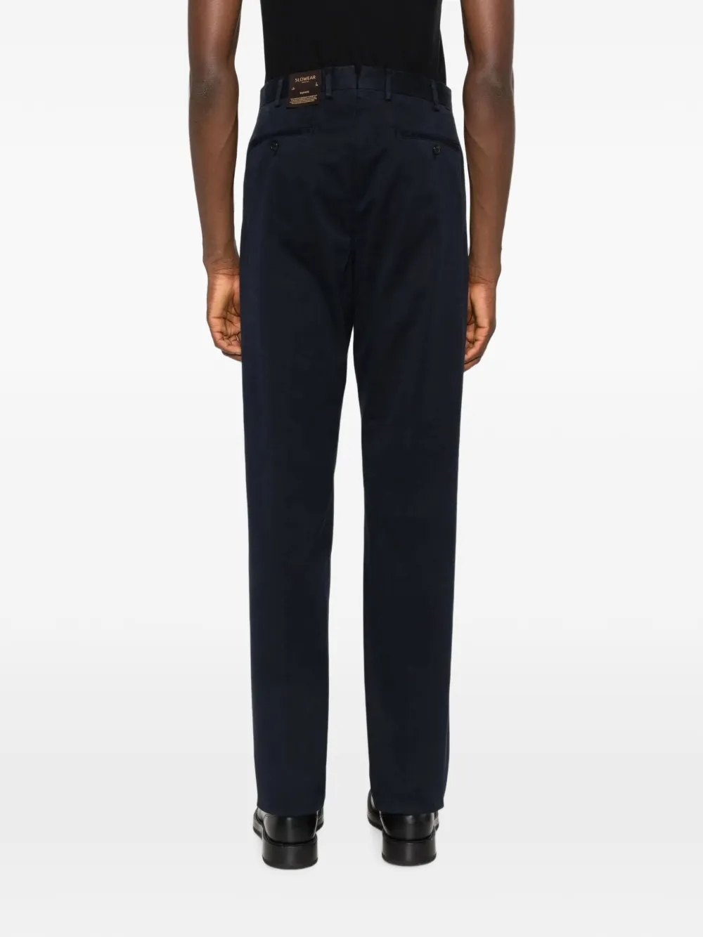 Incotex belt-loop straight-leg trousers Blauw