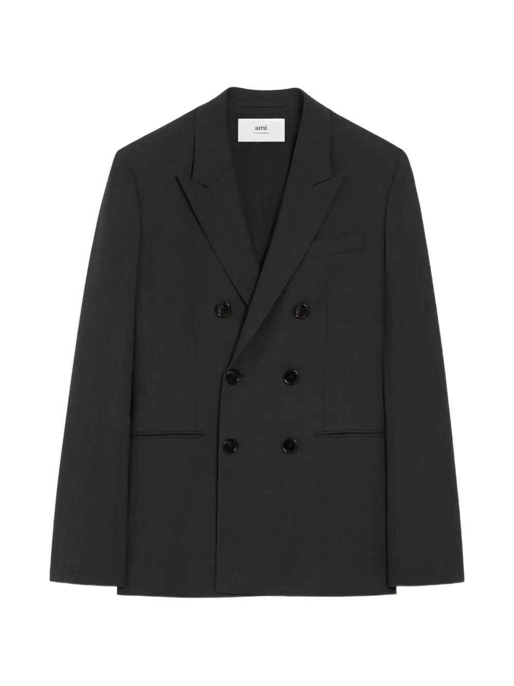 AMI Paris double-breasted wool blazer - Nero