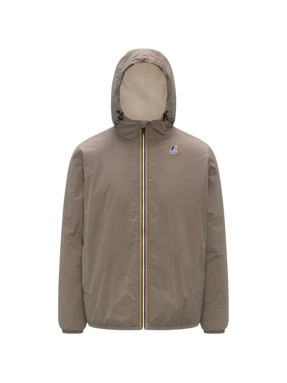 K-way Claude Orsetto Coat In Gray