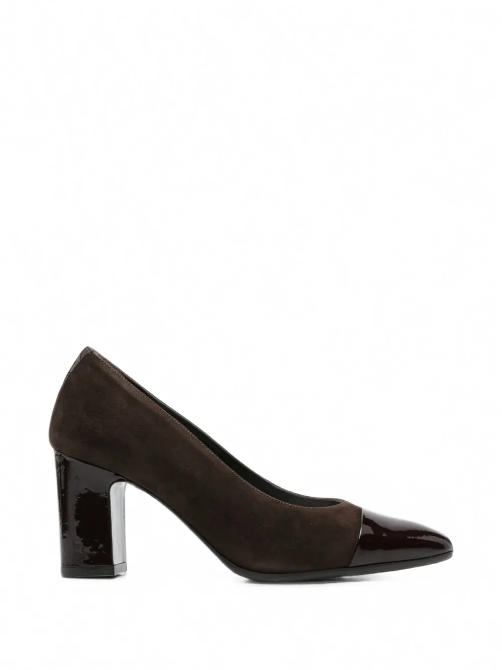 Carel Paris Rosana patent-trimmed suede pumps