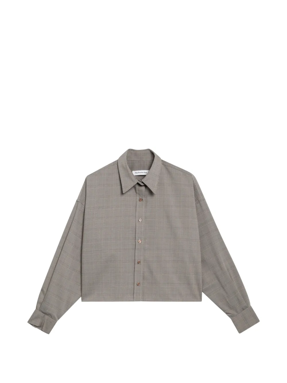 The Frankie Shop Arlen boxy checked shirt - Grey