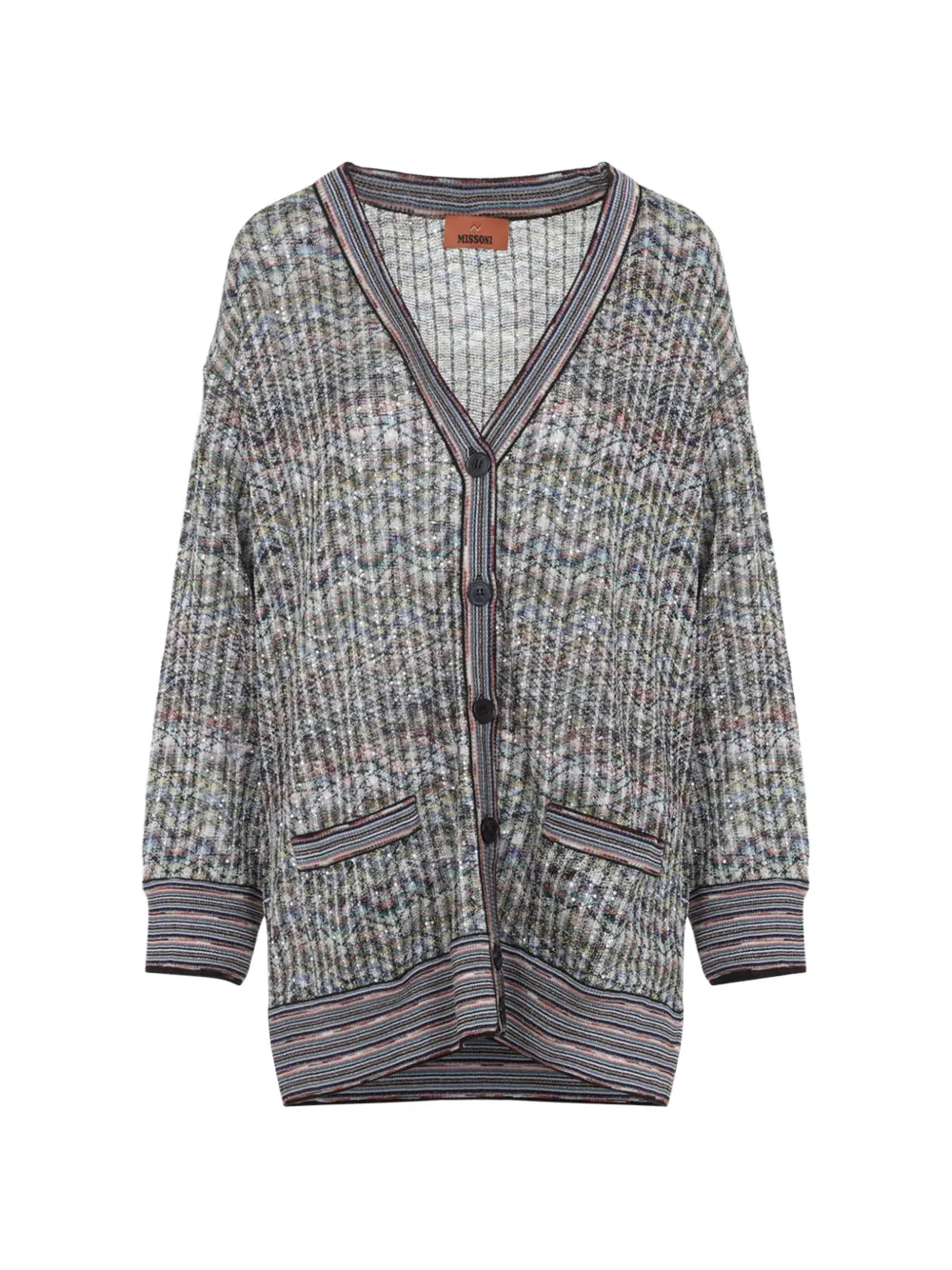 Missoni oversized viscose-blend cardigan with sequins