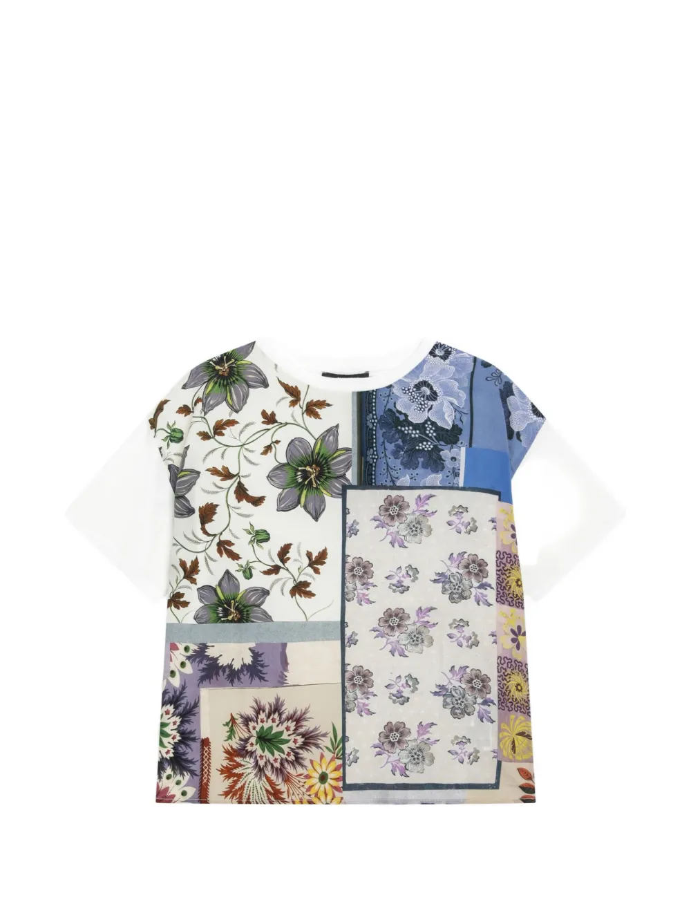 Weekend Max Mara floral-print patchwork T-shirt