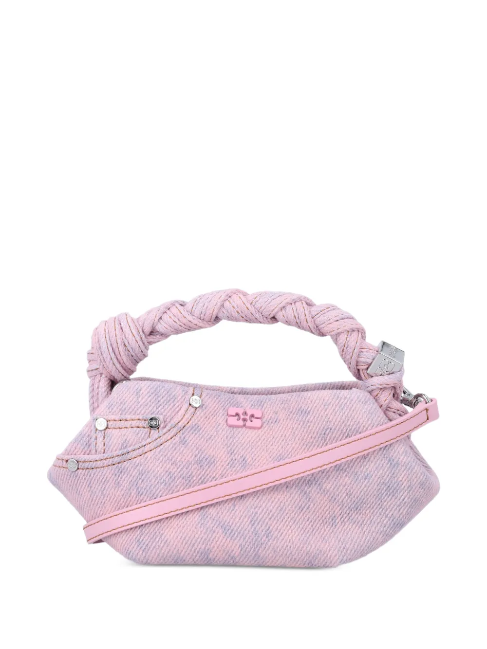 GANNI mini Bou denim tote bag