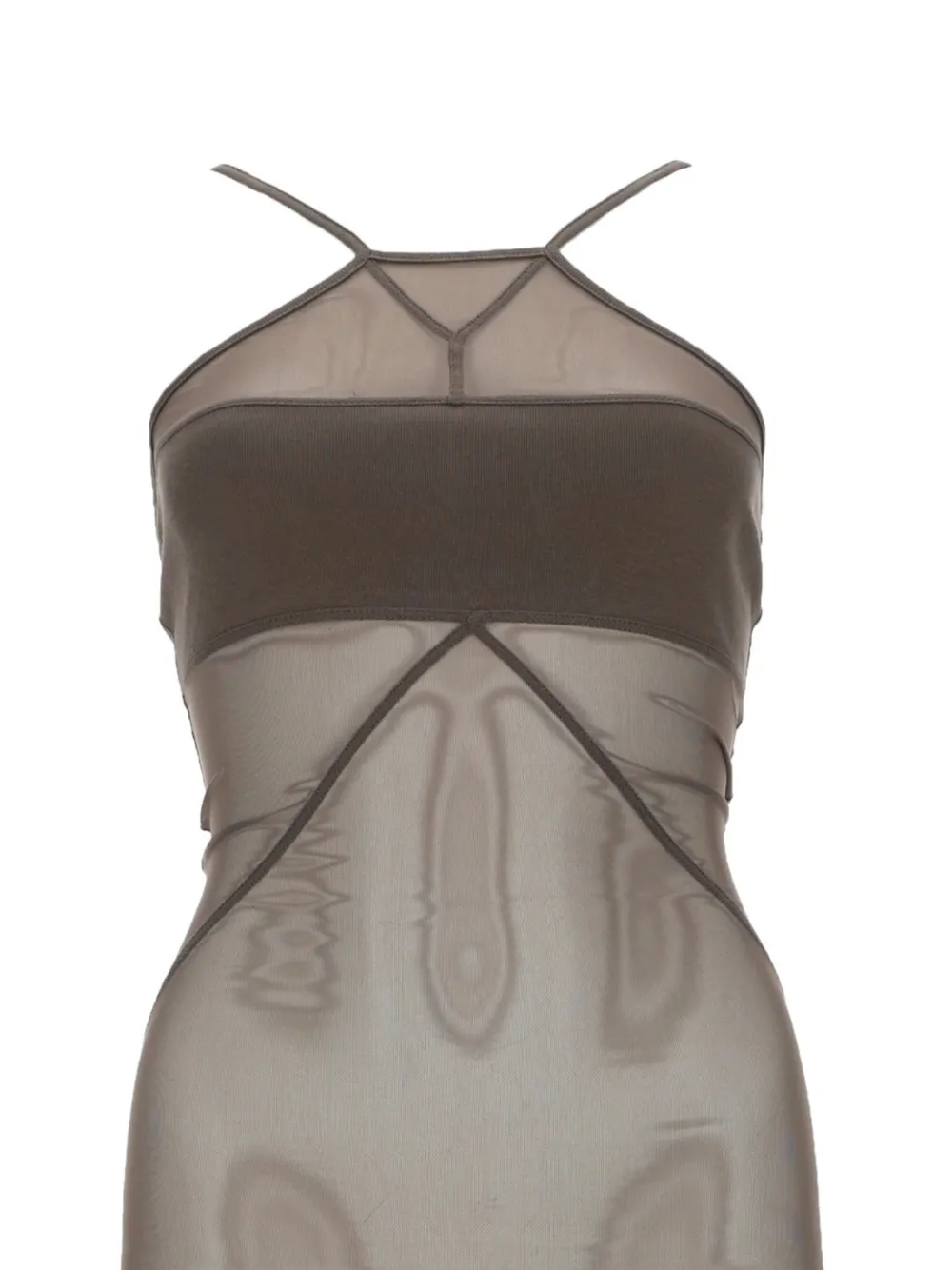 Rick Owens SL Combo sheer-panel top
