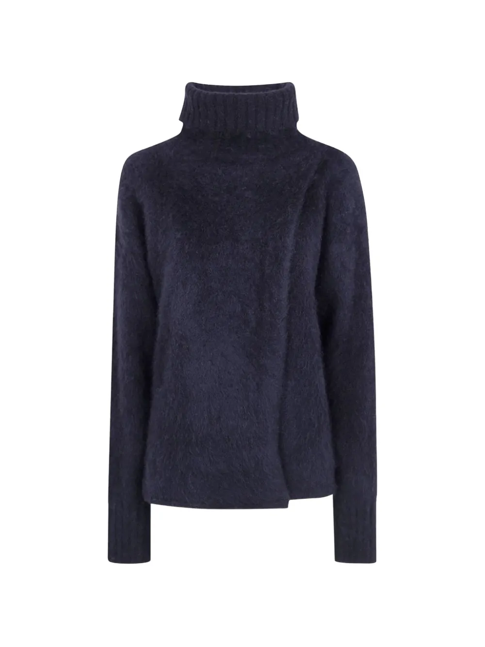 Uma Wang Roll-neck Long-sleeve Sweater In Black