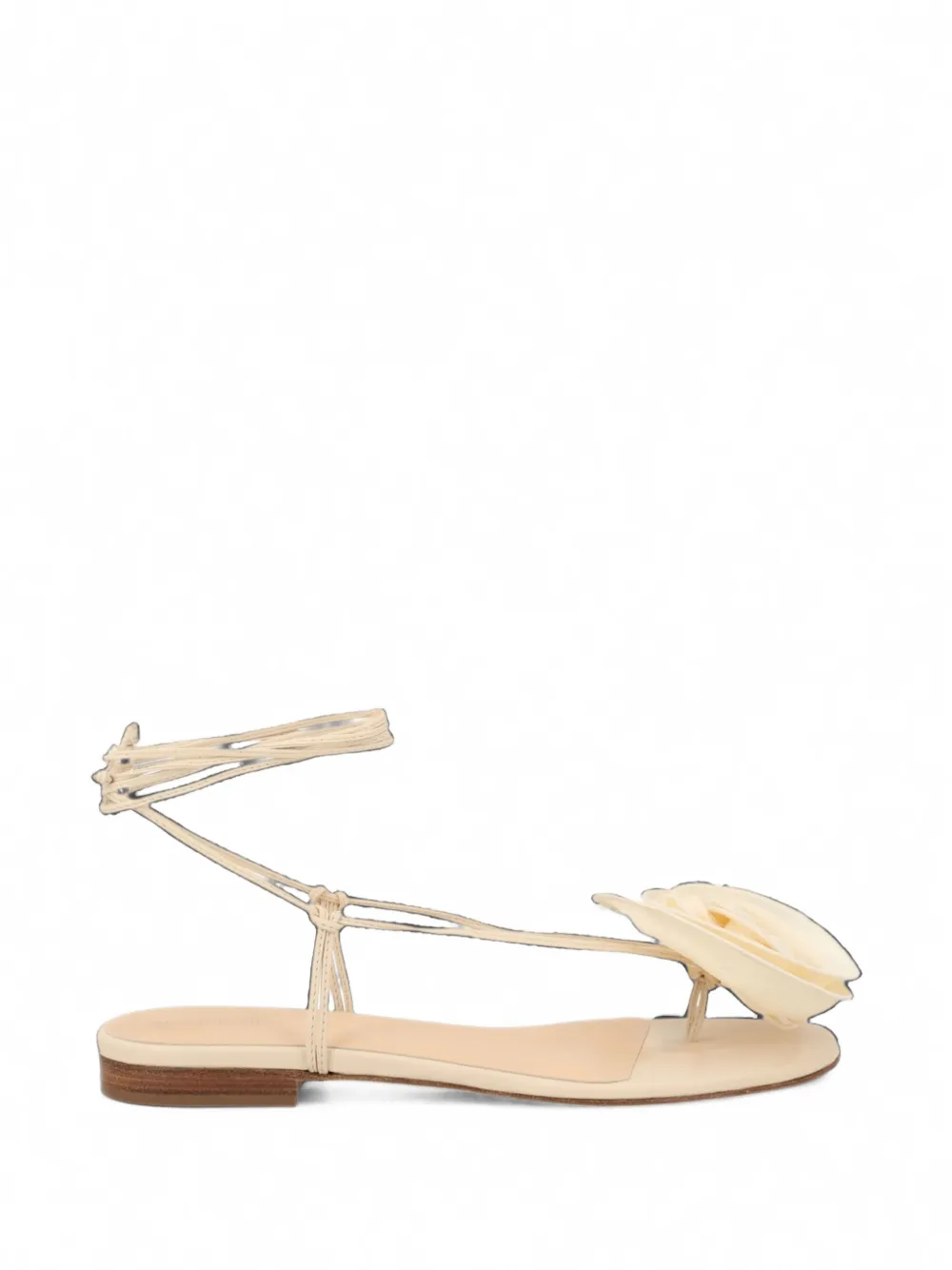 Magda Butrym silk flower tie-fastening sandals