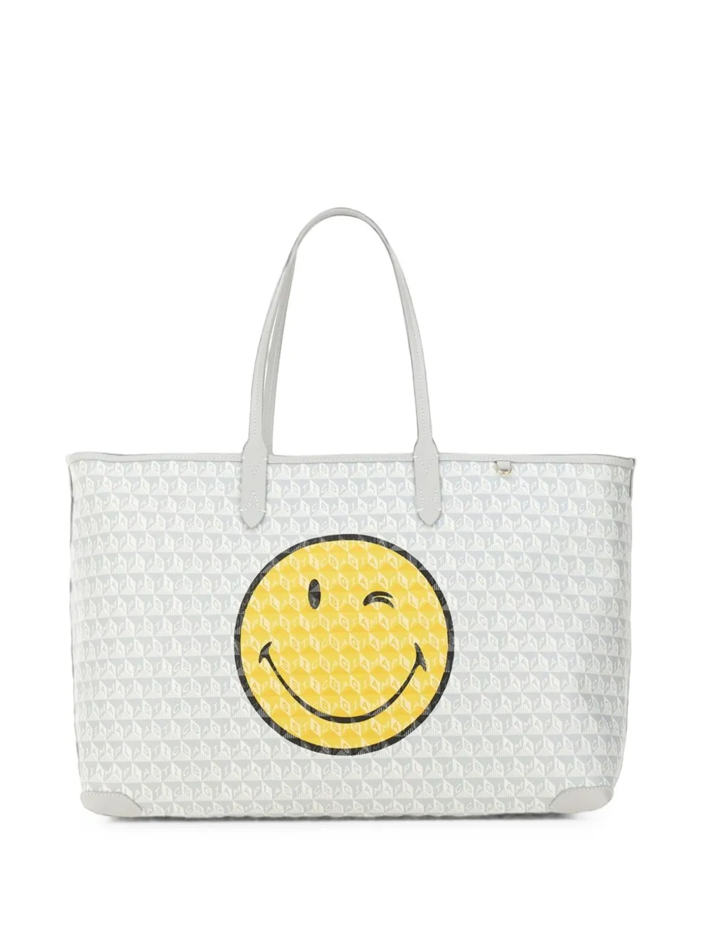 Anya Hindmarch I Am A Plastic Bag smile-print tote bag