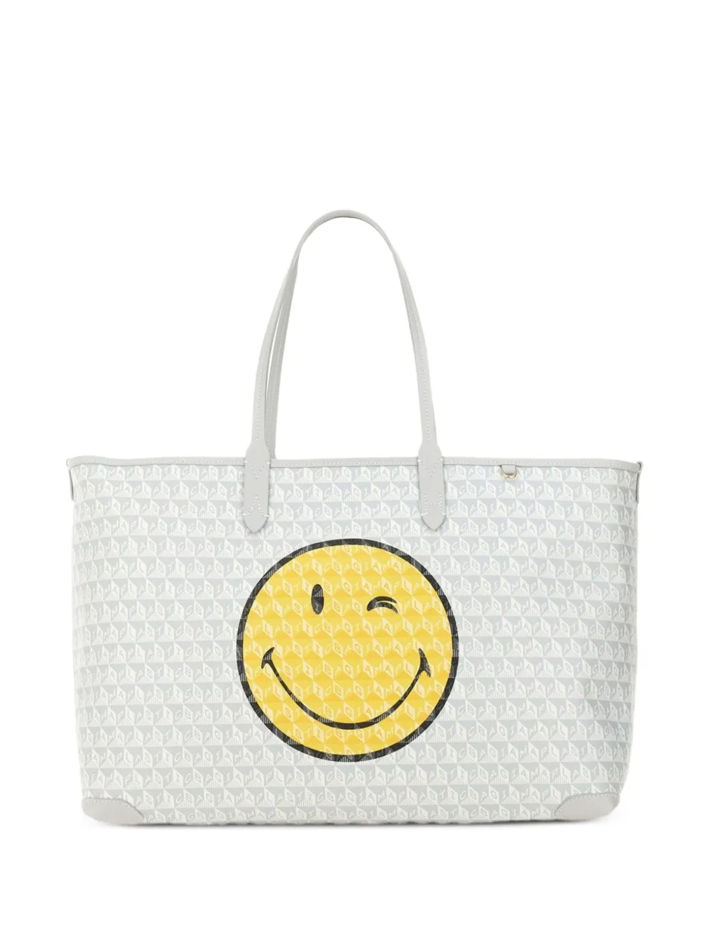Anya Hindmarch sac à main I Am A Plastic Bag à imprimé graphique - Bleu Anya Hindmarch sac à main I Am A Plastic Bag à imprimé graphique - Bleu