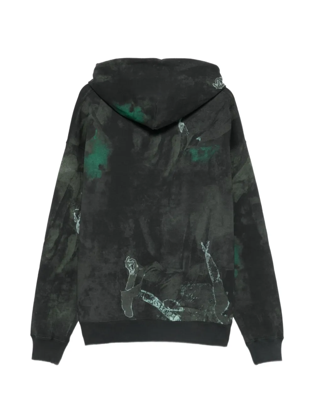 Off-White Hoodie met print Zwart
