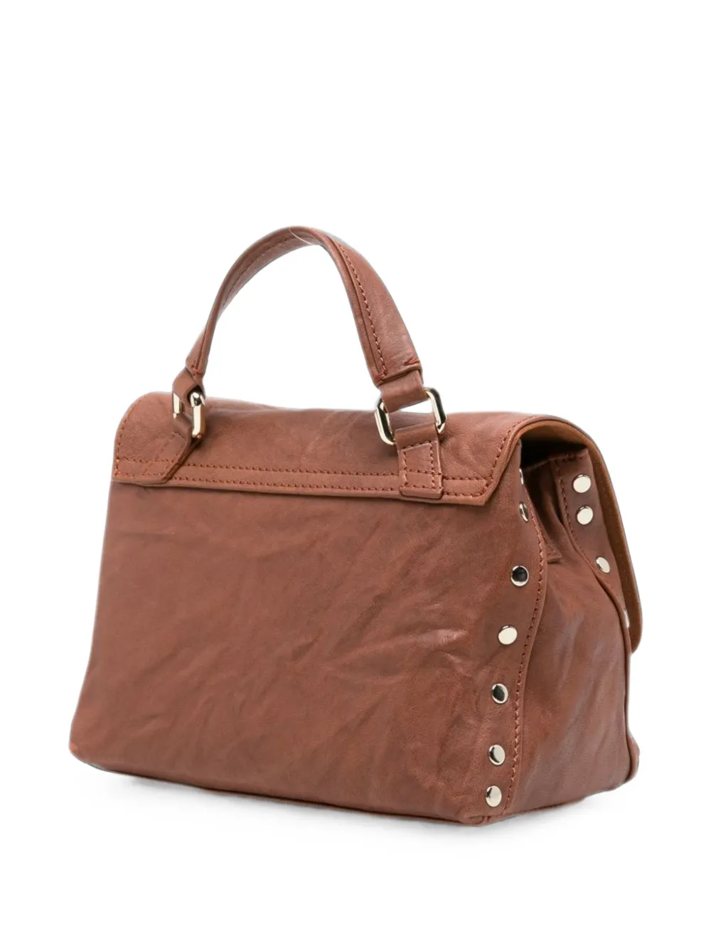 Zanellato Baby Postina leren shopper Bruin