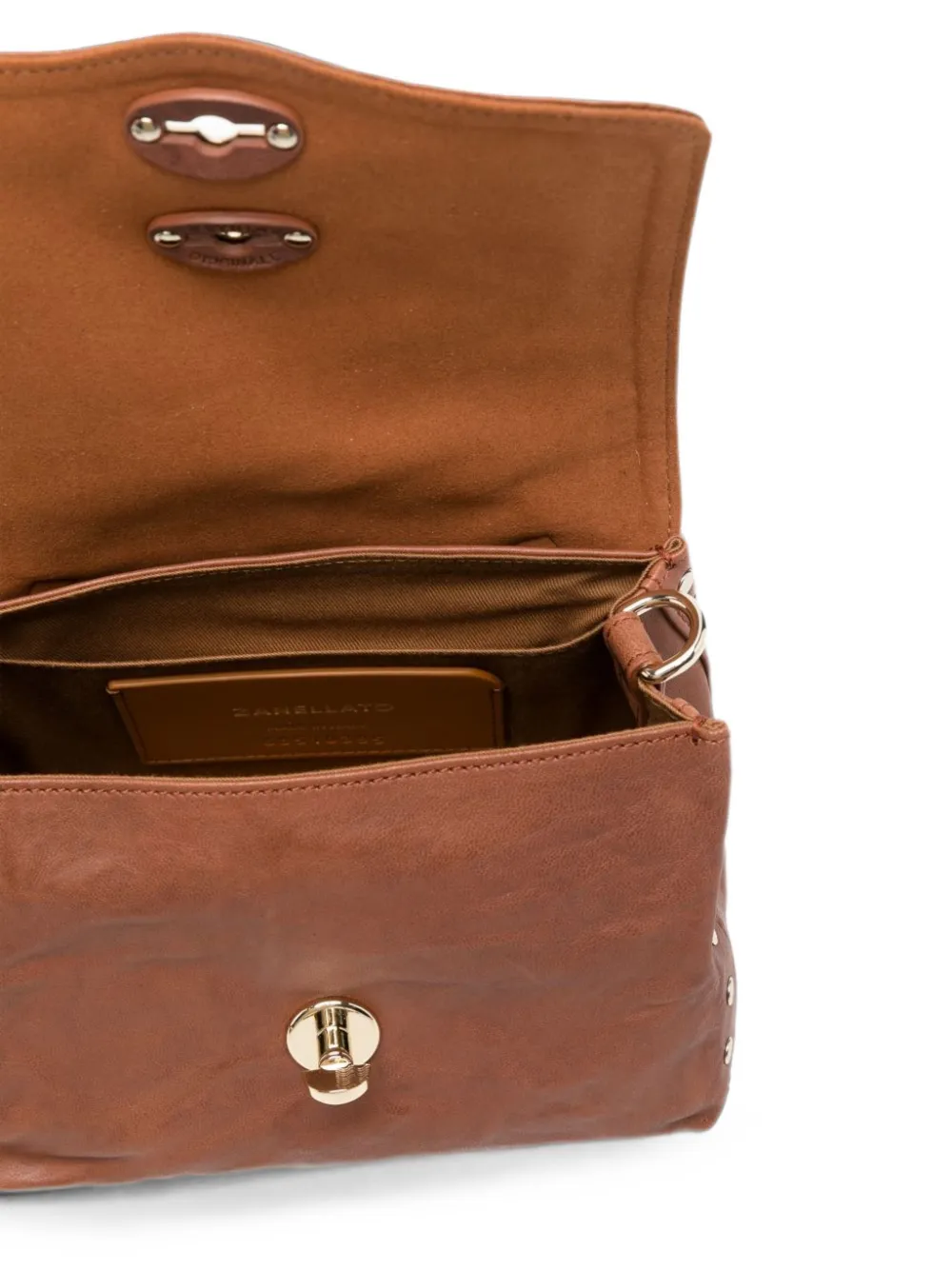 Zanellato Baby Postina leren shopper Bruin