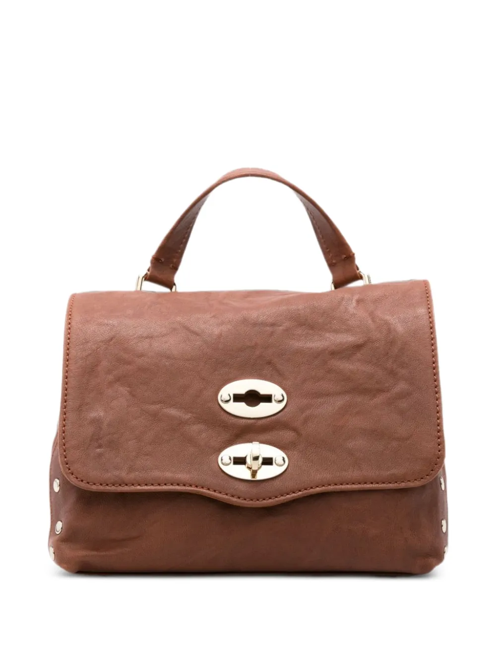 Zanellato Baby Postina leren shopper Bruin