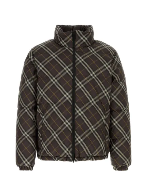Burberry Snowdon check down coat