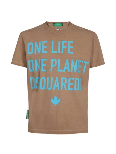 DSQUARED2 One Life slogan-print crew-neck T-shirt