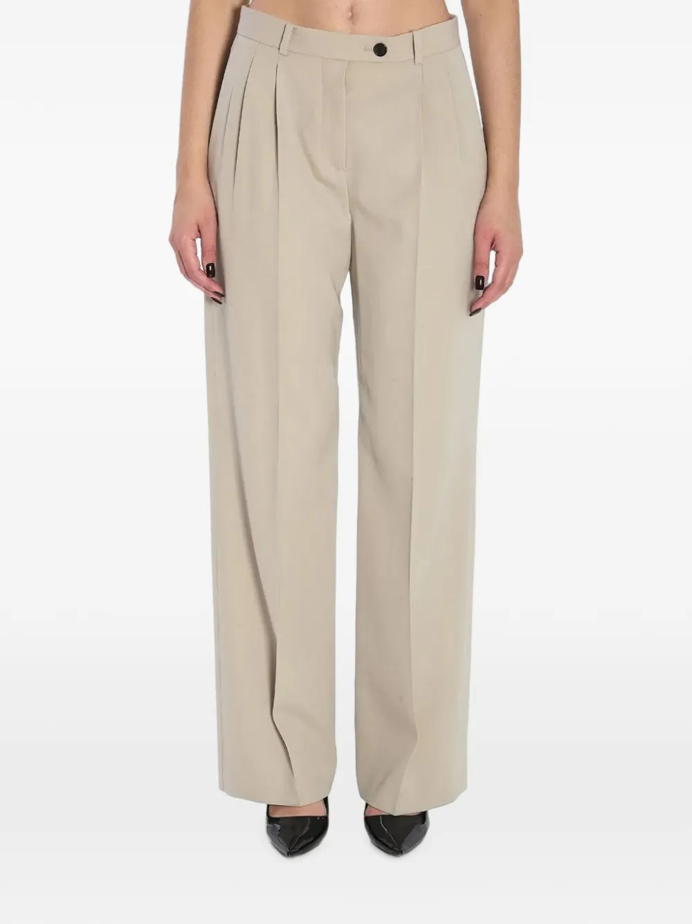 The Row Virgil pleated trousers - Tons neutres The Row Virgil pleated trousers - Tons neutres