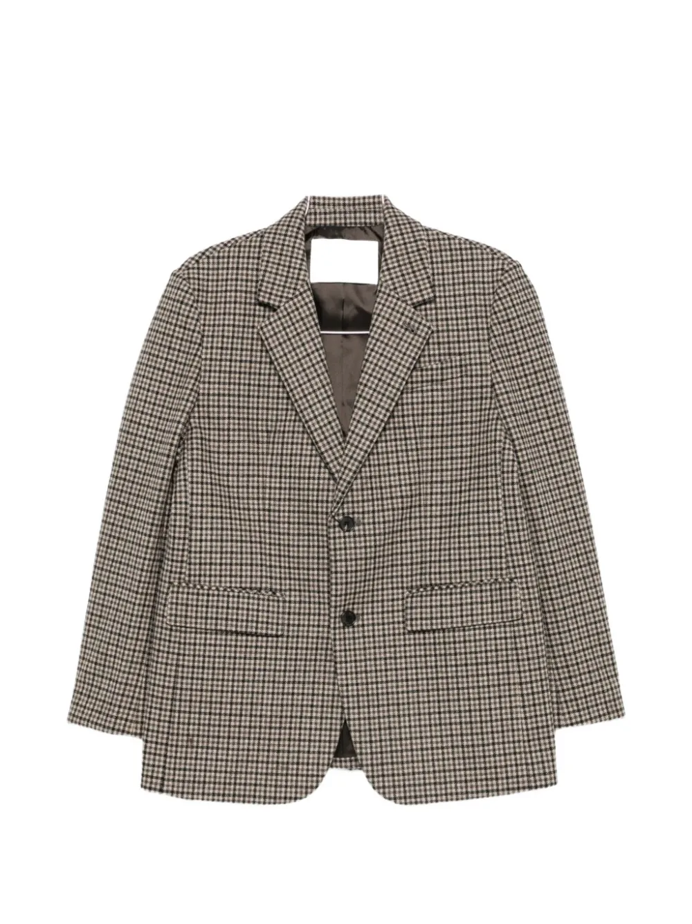 DUNST check single-breasted blazer - Toni neutri