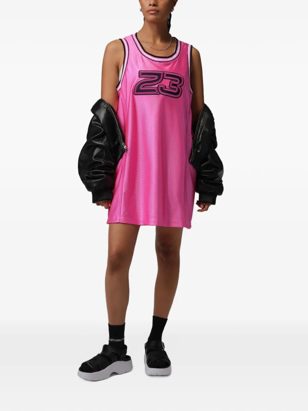 Nike Jordan Flight jersey mini-jurk Roze