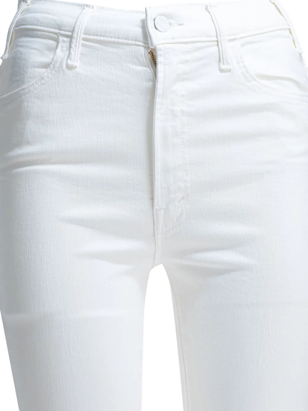 MOTHER Hustler frayed trousers Wit