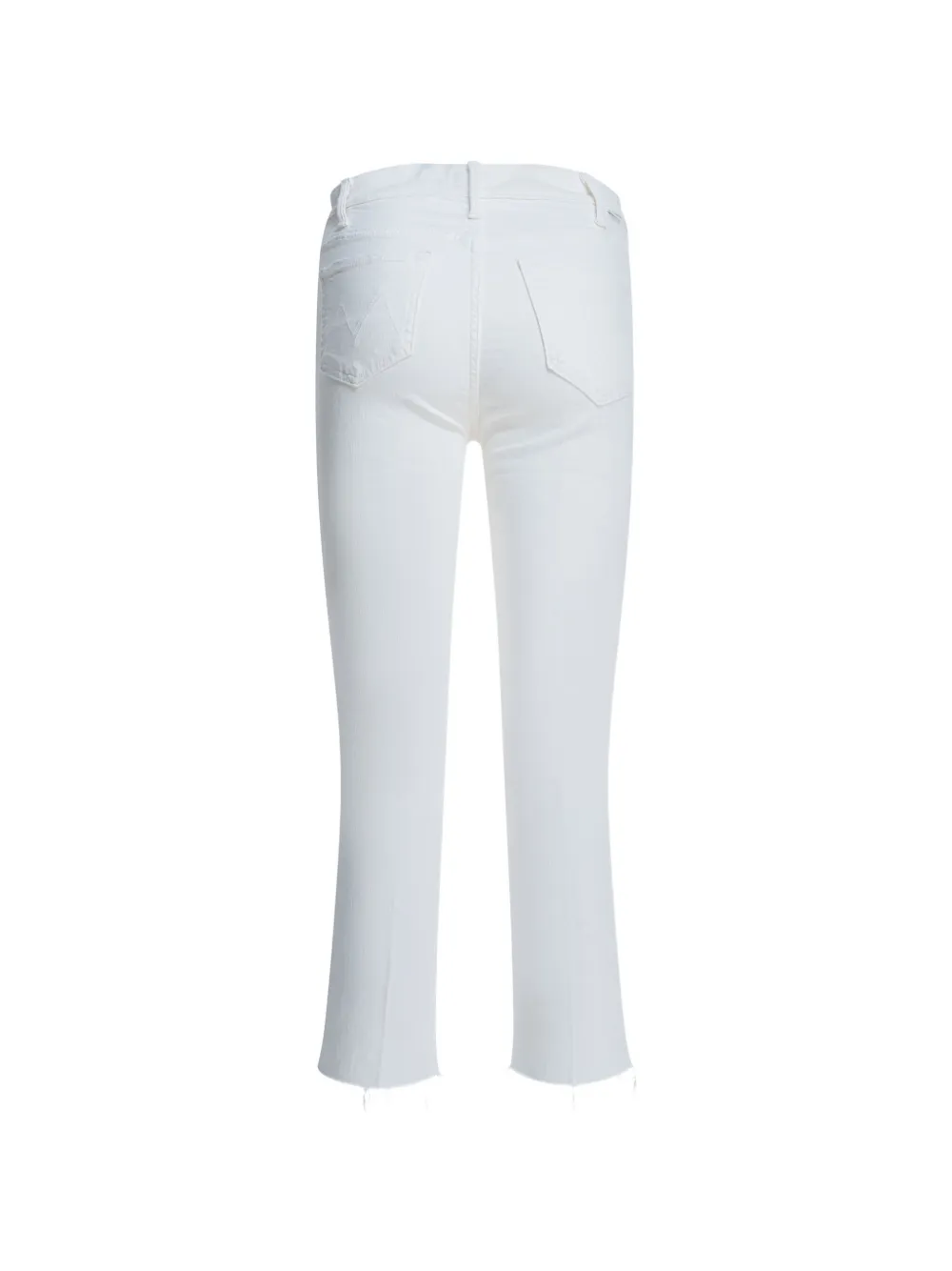 MOTHER Hustler frayed trousers Wit