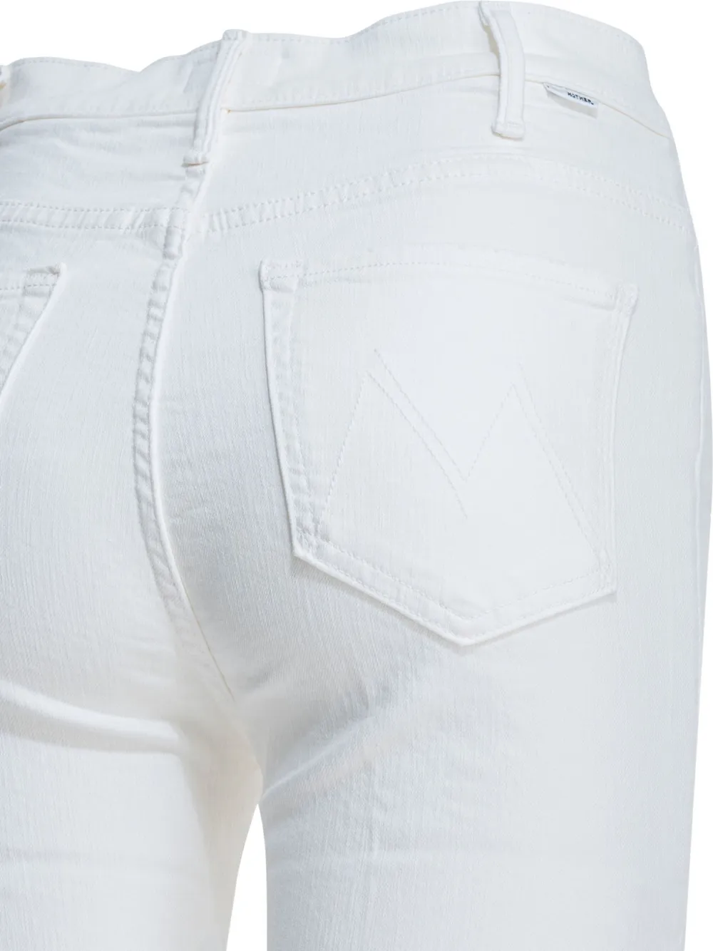 MOTHER Hustler frayed trousers Wit