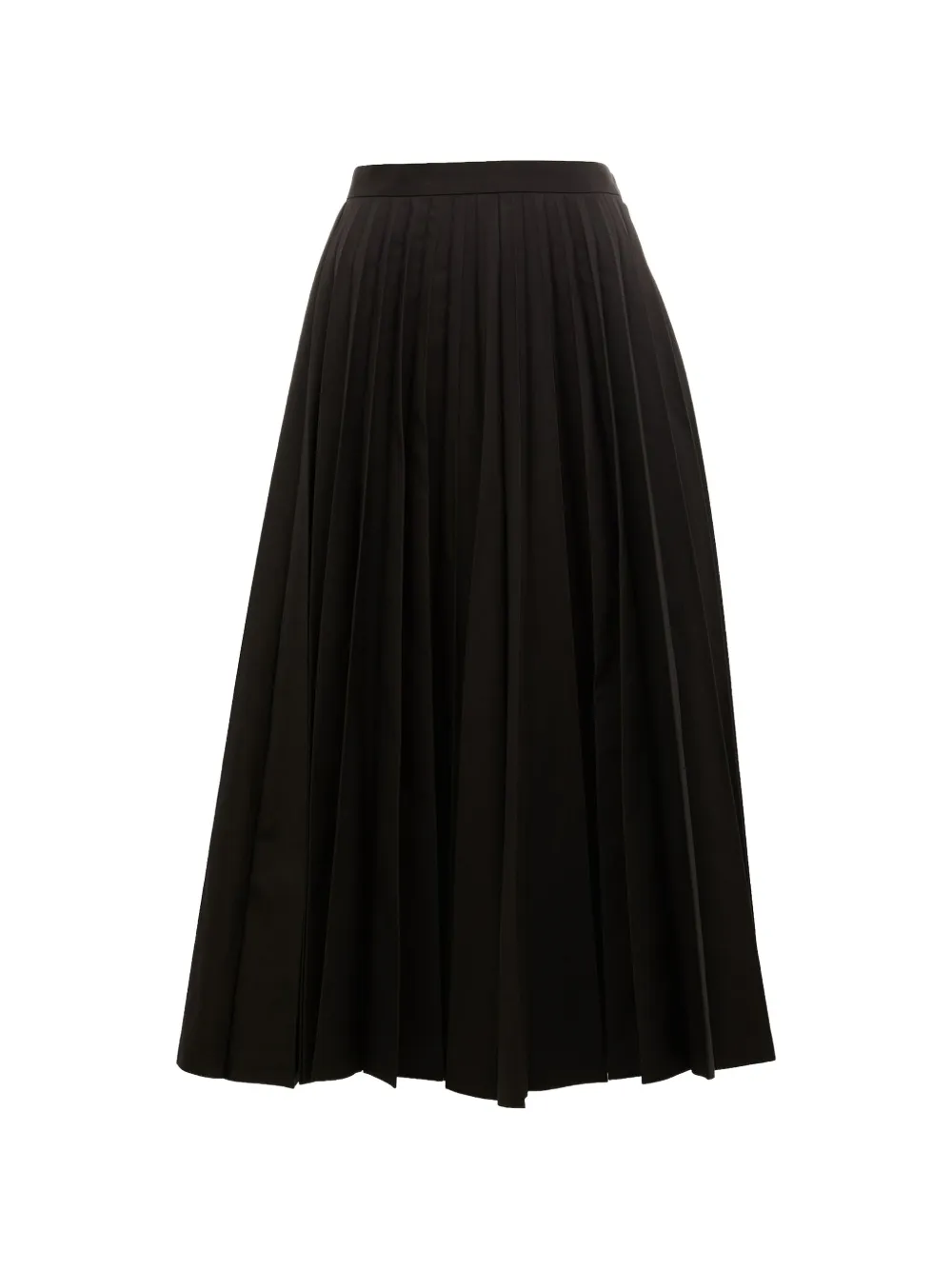 Junya Watanabe Wollen midi-rok met plooien Zwart
