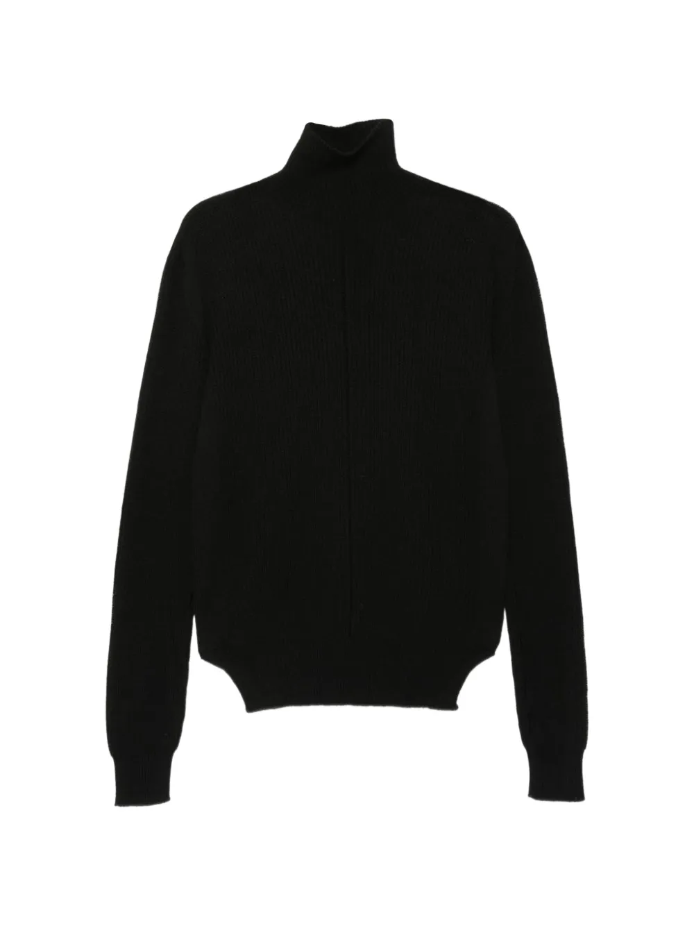 Rick Owens Fisherman ribbed turtle-neck sweater - Black