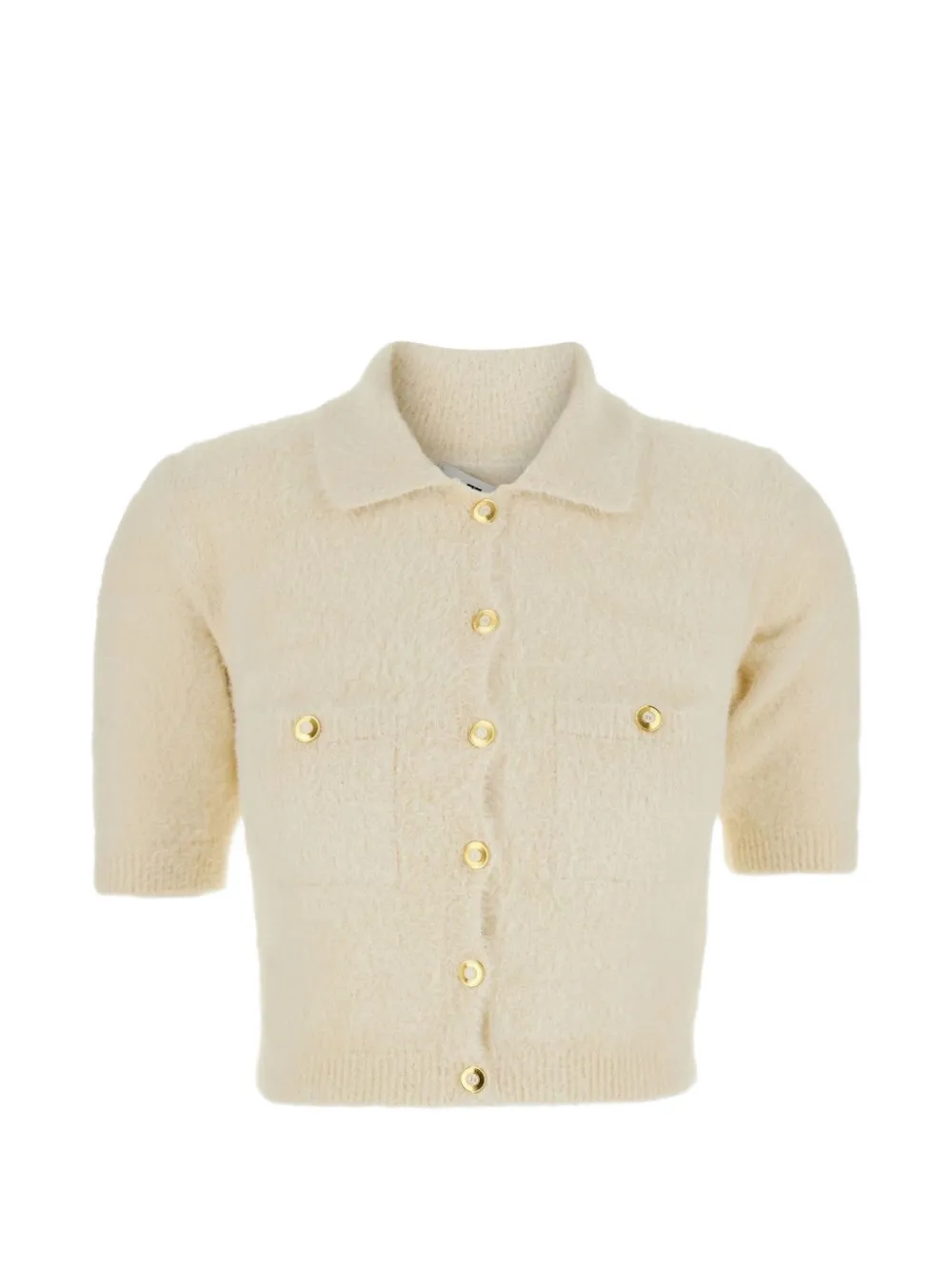 Elisabetta Franchi button-up short-sleeve sweater