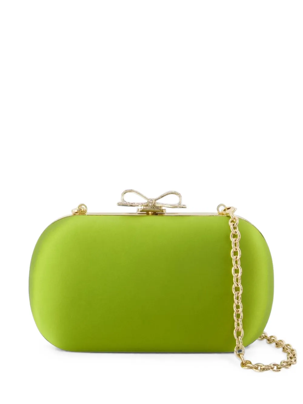 Self-Portrait bow-detail clutch bag