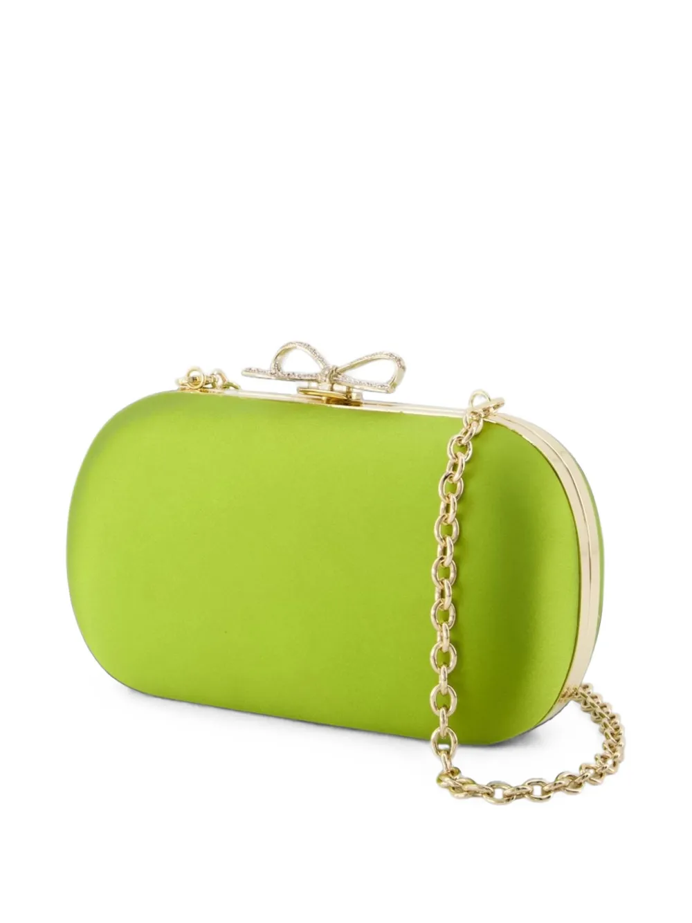 Self-Portrait Clutch met strikdetail Groen