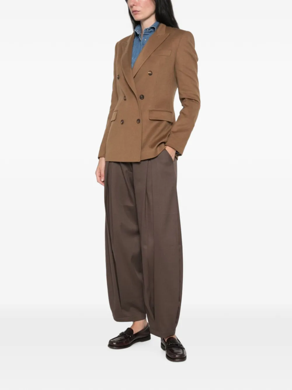 Tagliatore Blazer met dubbele rij knopen Bruin