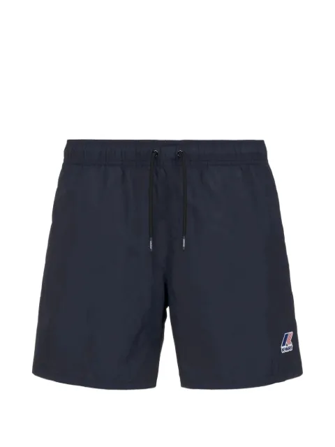 K-Way Le Vrai Olivier logo-patch shorts