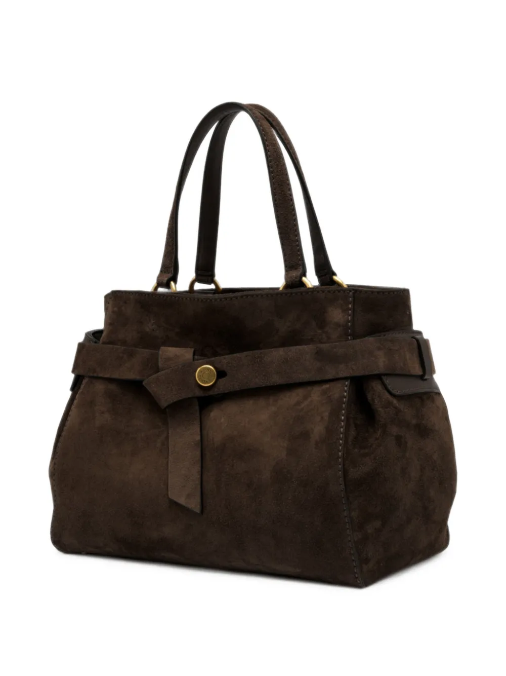 GIANNI CHIARINI Miranda suède shopper Bruin
