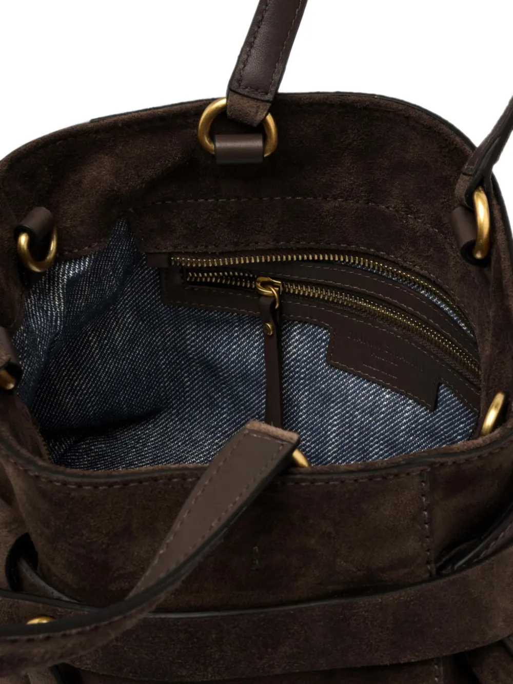 GIANNI CHIARINI Miranda suède shopper Bruin