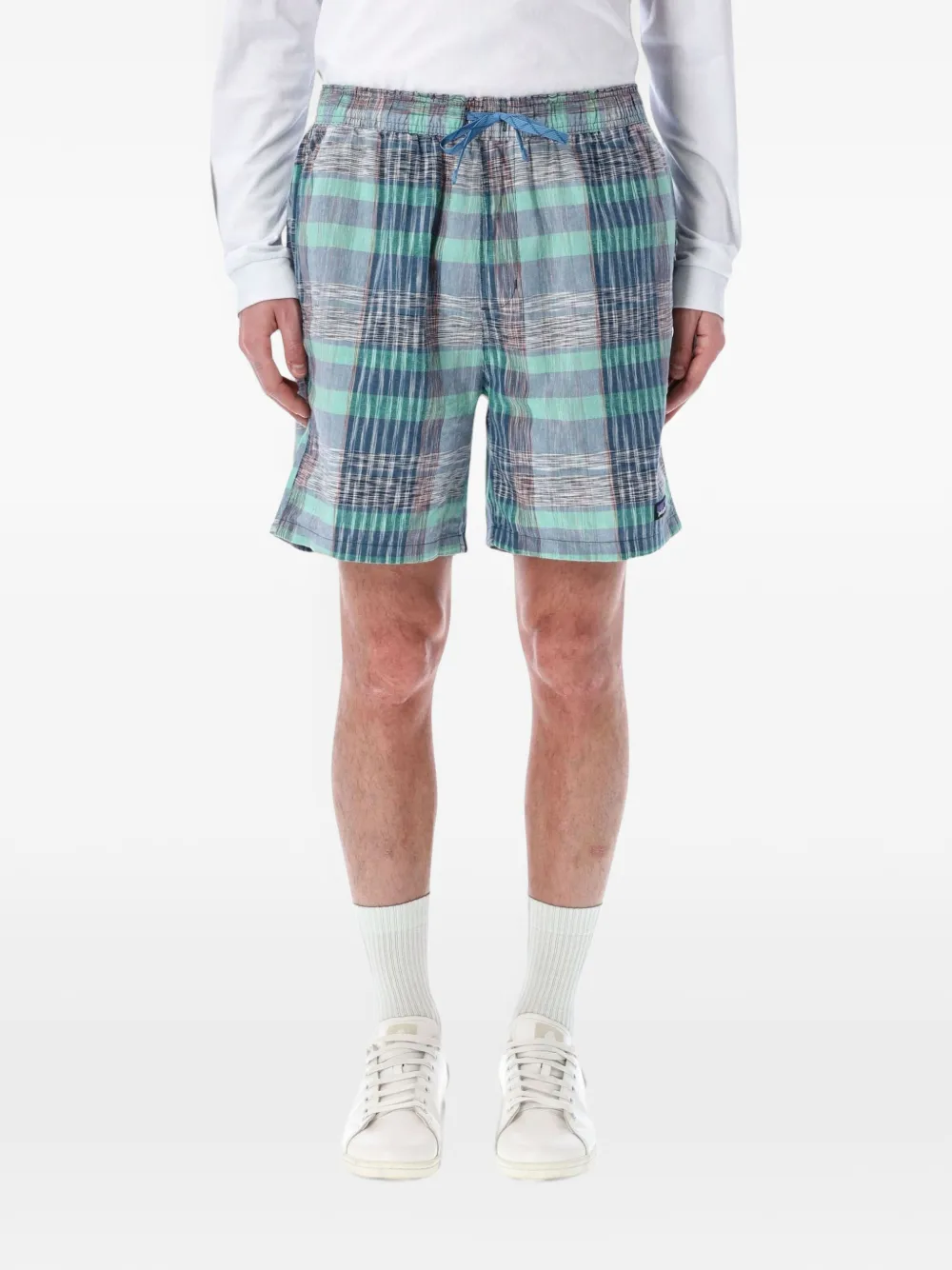 Patagonia Baggies Naturals checked shorts - Blu
