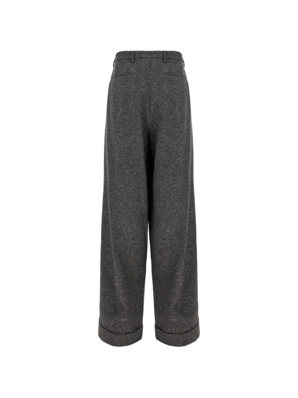 Valentino Garavani tweed pleated trousers Grijs