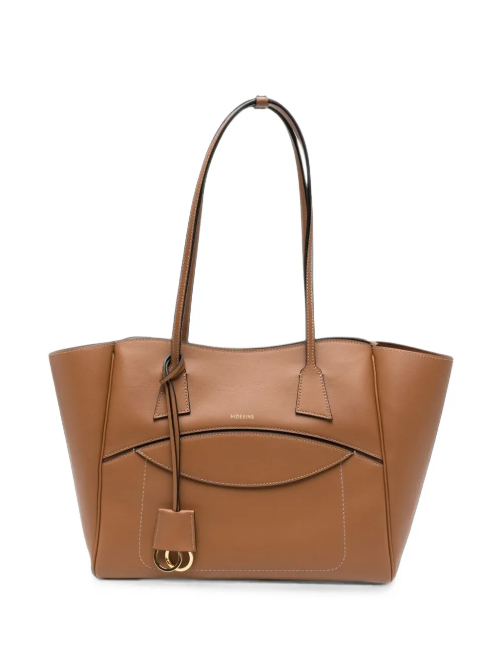 HIDESINS logo-stamp leather tote bag