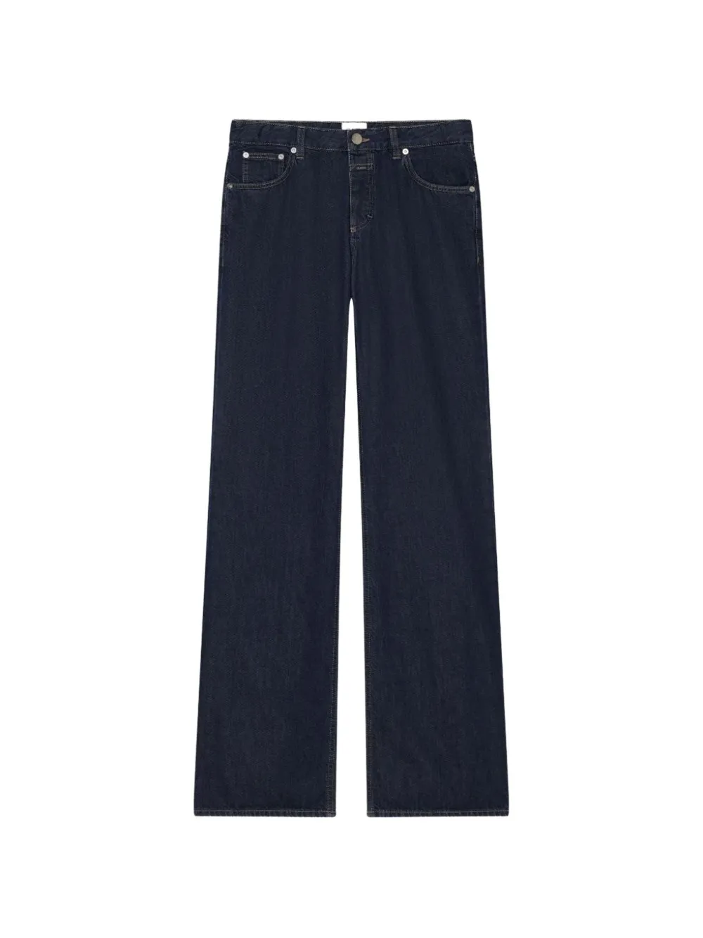 Closed Gillan Cotton Wide-leg Jeans In Black