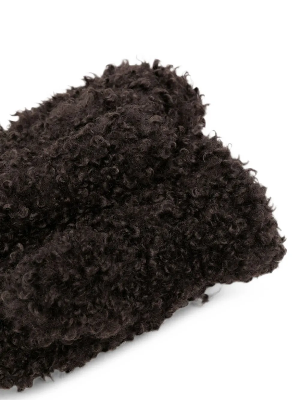 Apparis Coco wanten van imitatielamswol Bruin