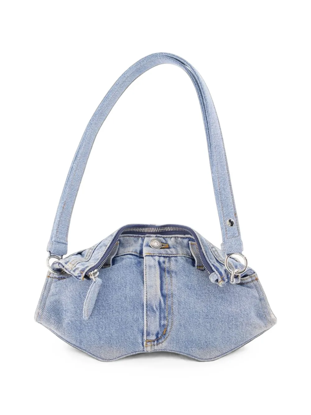 Alexander McQueen Manta denim shoulder bag