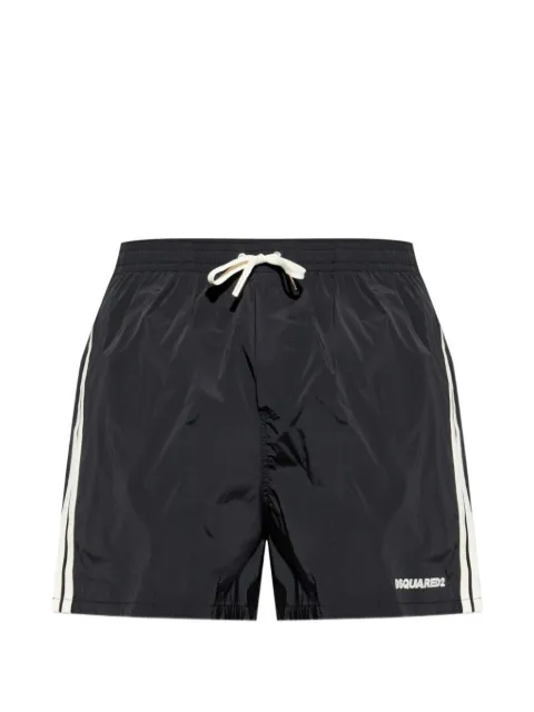 DSQUARED2 logo-print side-stripe swim shorts