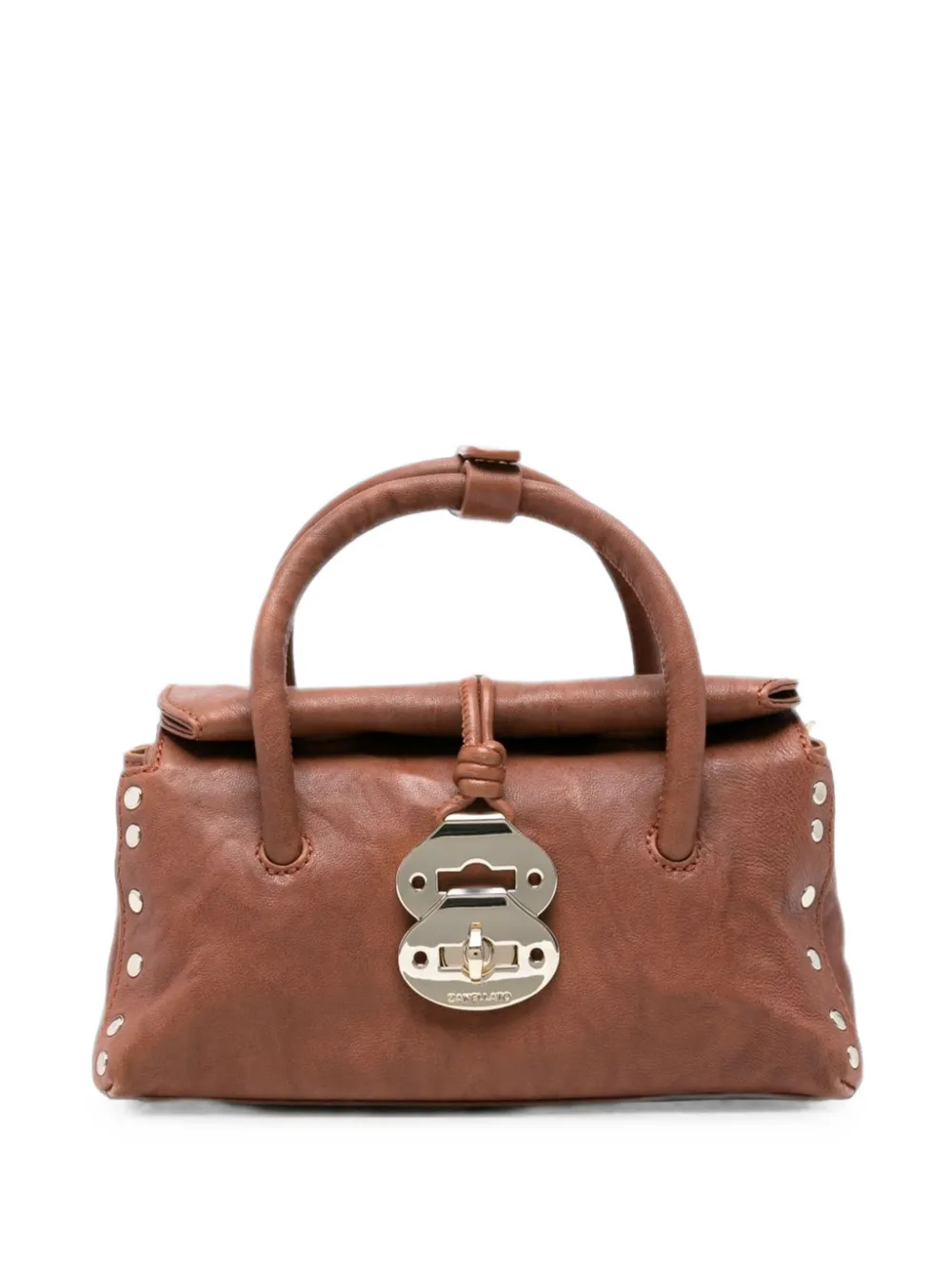 Zanellato Dotta studded leather tote bag